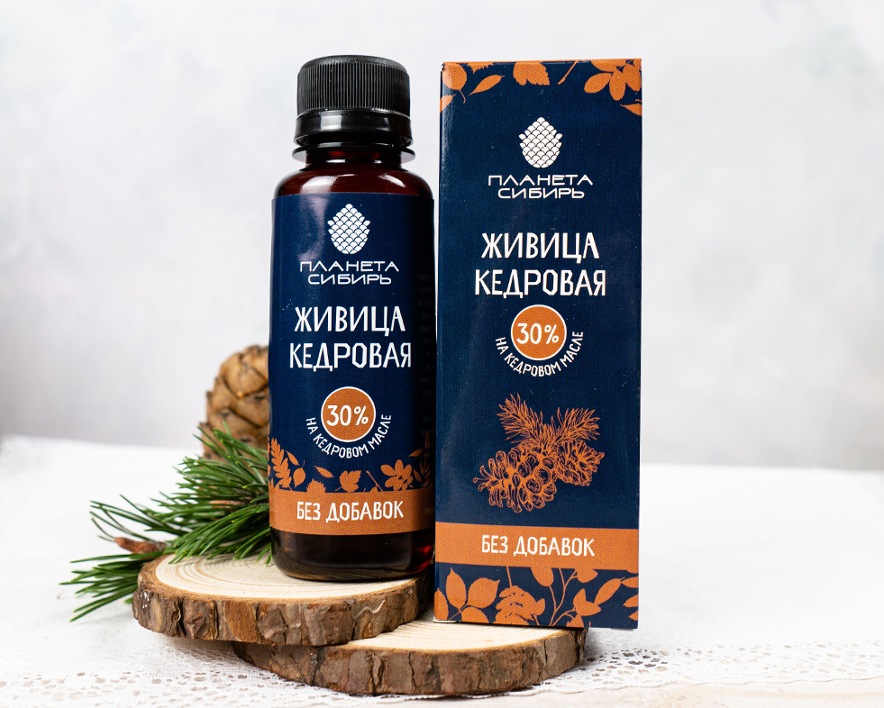 Живица кедровая на кедровом масле 30% б/добавок