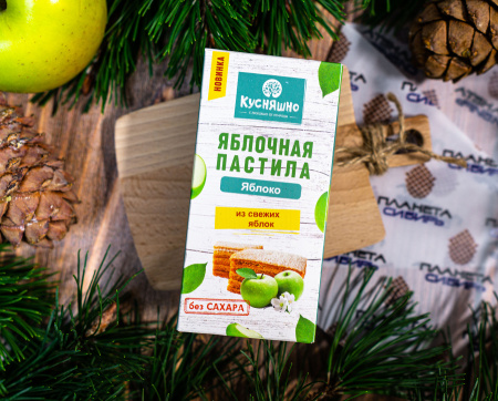 Кусняшно Яблочная пастила без сахара Классическая 50 г