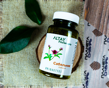 Растительное сырье для приготовления напитков "Сабельник", 25 брикетов по 2 г