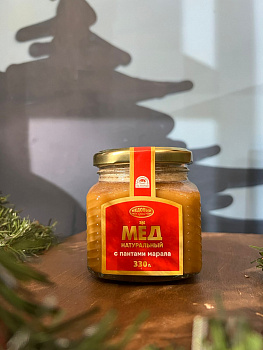 Алтайская компания Медовый край Мед с Пантами марала ,330гр*12 шт