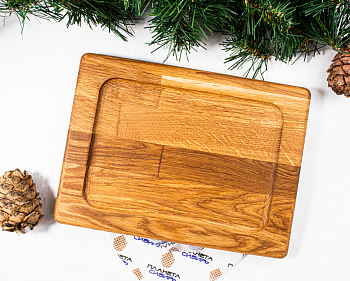 Золотой Кот тарелка дерево