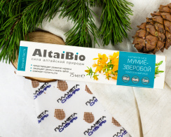 ПКФ Две линии Зубная паста Мумие-Зверобой комплексный уход Altaibio, 75 мл:100 гр