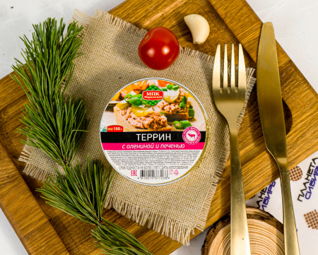 Террин с олениной и печенью, 100 г Арт.- КА-00026173 Террин с олениной и печенью, 100 г Арт.- КА-00026173