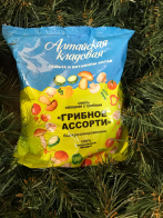 Смесь овощная с грибами «Грибное ассорти» быстрозамороженная Алтайская кладовая, 400 г фото в интернет-магазине Планета Сибирь