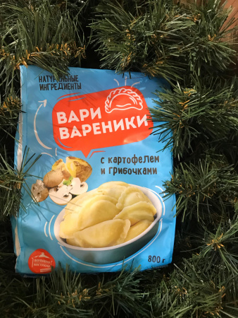 Вареники Вари Вареники с картофелем и грибочками 0,8 кг фото в интернет-магазине Планета Сибирь