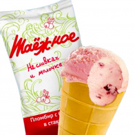Эскимос Мороженое Таежное пломбир с брусникой 