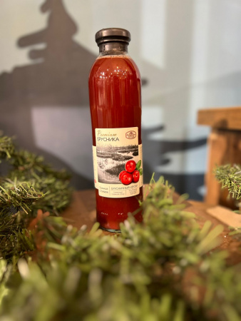 САВА Нектар Брусничный Сибирская ягода  PREMIUM бут. 0,5л фото в интернет-магазине Планета Сибирь